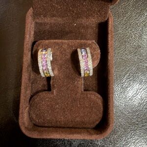 14 K Gold Sapphire Earrings